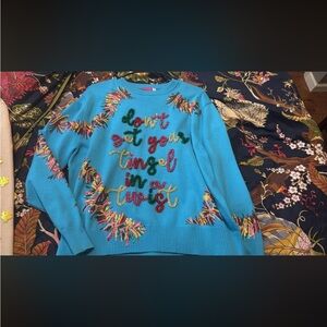 Queen of sparkles don’t get your tinsel in a twist sweater